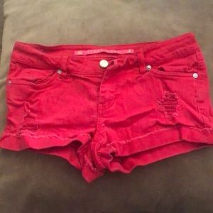 Red shorts